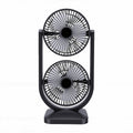Portable USB Rechargeable 2 in 1 Dual Head Desk Fan Y597
