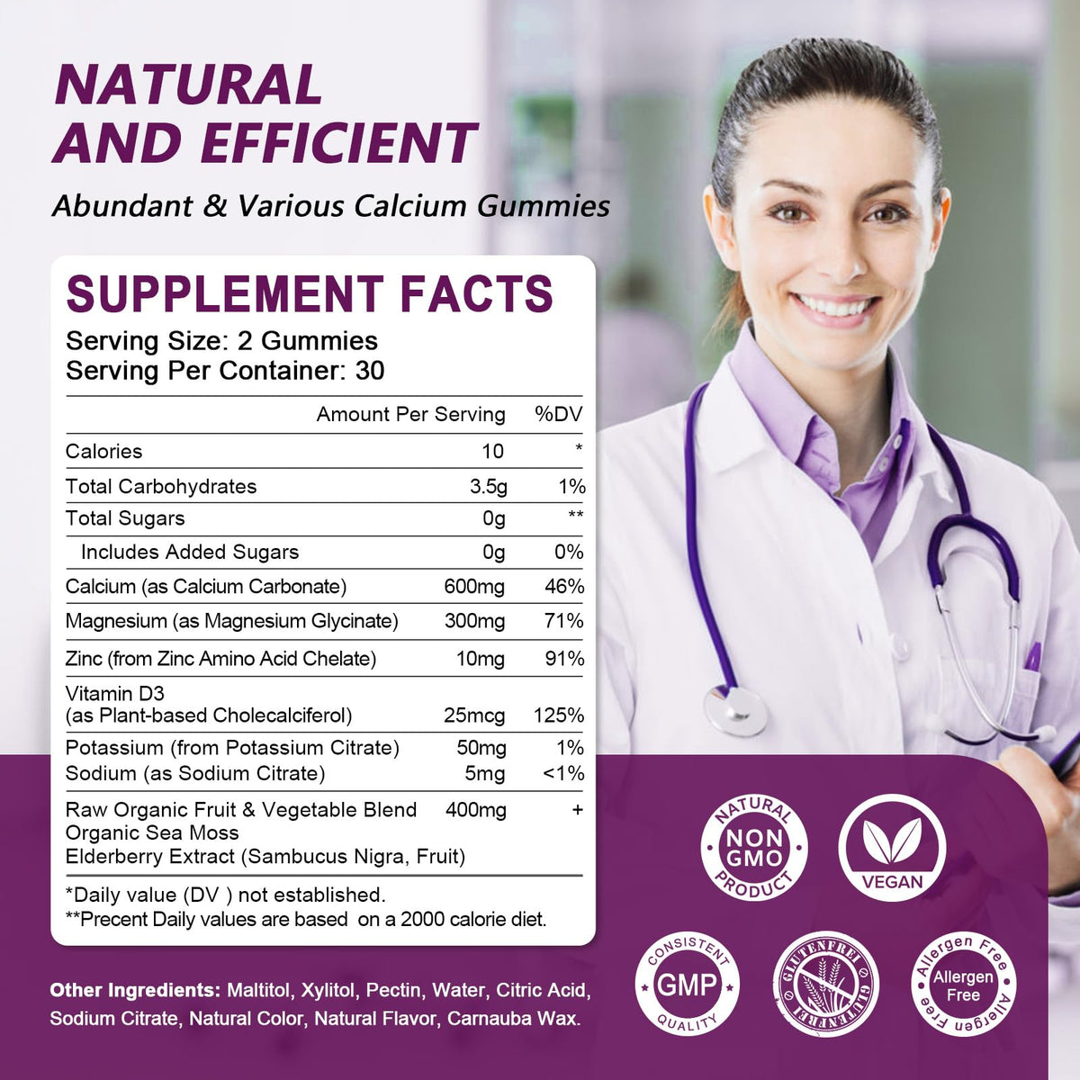 Calcium Magnesium Zinc with Vitamin D3 60 Count F378