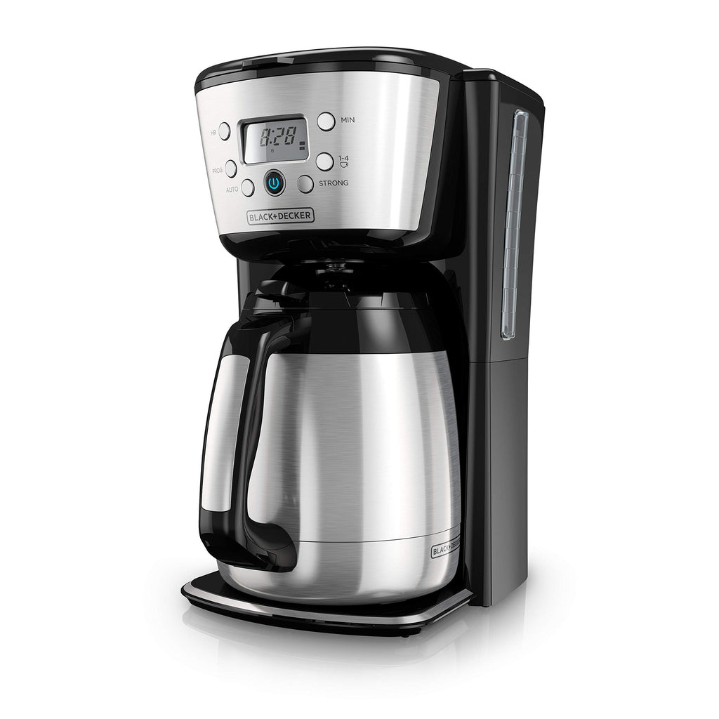 Black and Silver 12 Cup Programmable Thermal Coffee Maker K3459