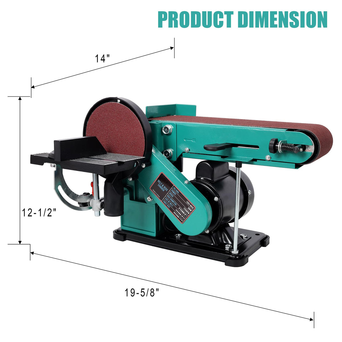 4x36 Inch Belt and 6 Inch Disc Benchtop Sander U233