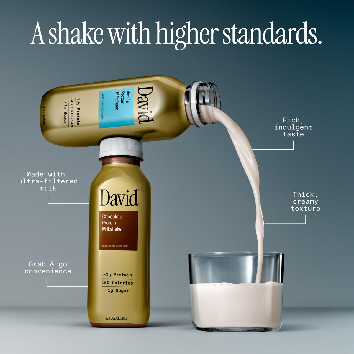 Chocolate Protein Shake, 30g Protein, 12 fl oz, 12 Ct W87769