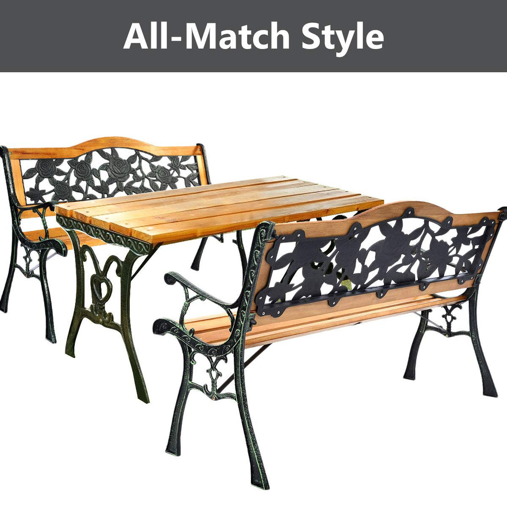 50 Inch Hardwood Frame Patio Bench X16588