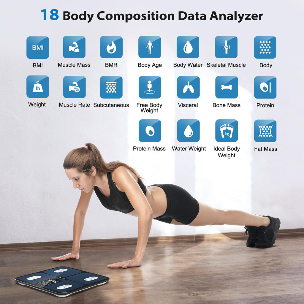 Smart Bathroom Scale for Body Weight and Fat T476594