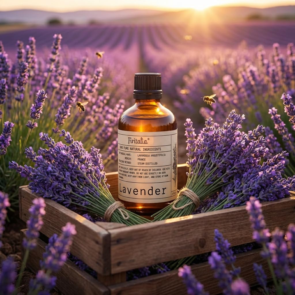 Lavender Essential Oil 4 Fl Oz with Glass Dropper N455