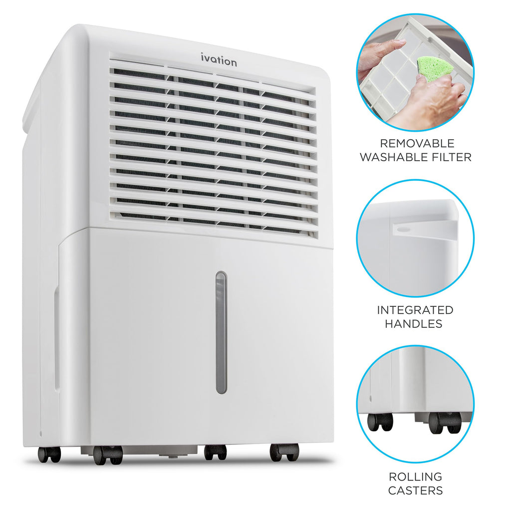 50 Pint Dehumidifier with Pump & Drain Hose L140