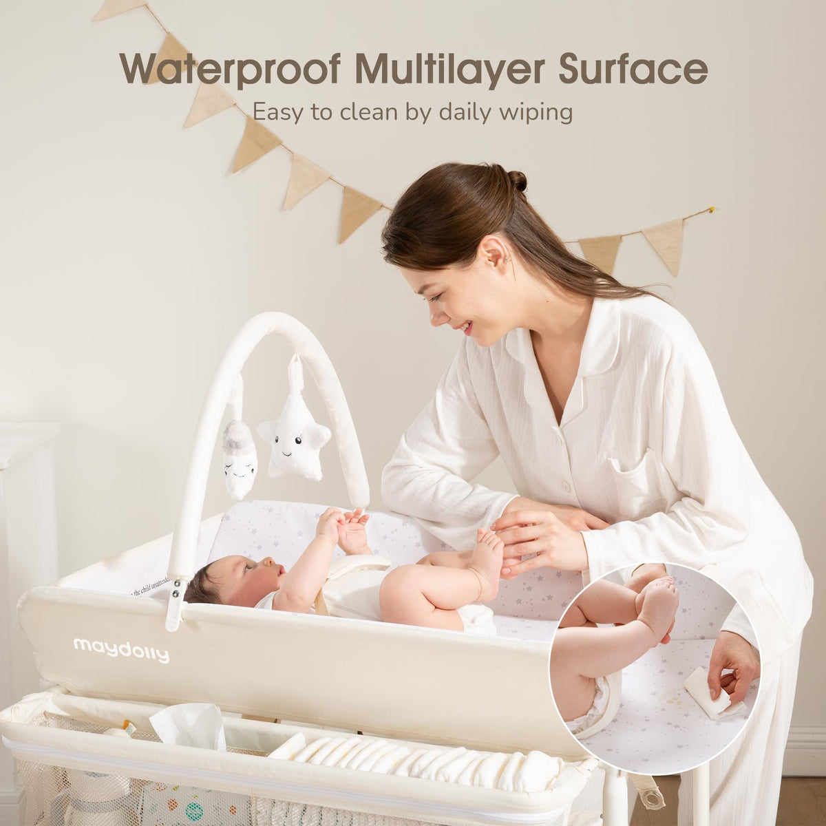 Portable Foldable Waterproof Baby Changing Table K6012