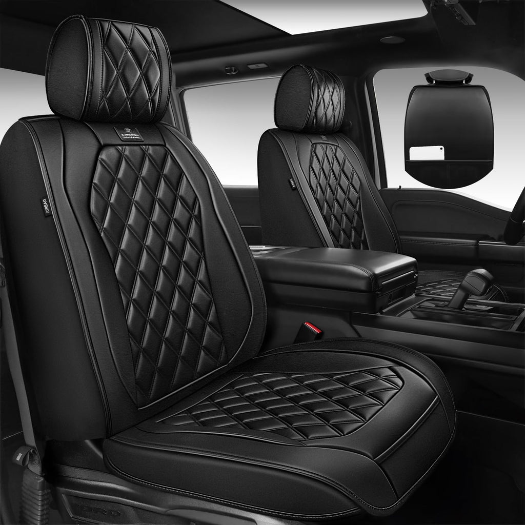 Nappa Leather Car Seat Covers Full Set Z31258