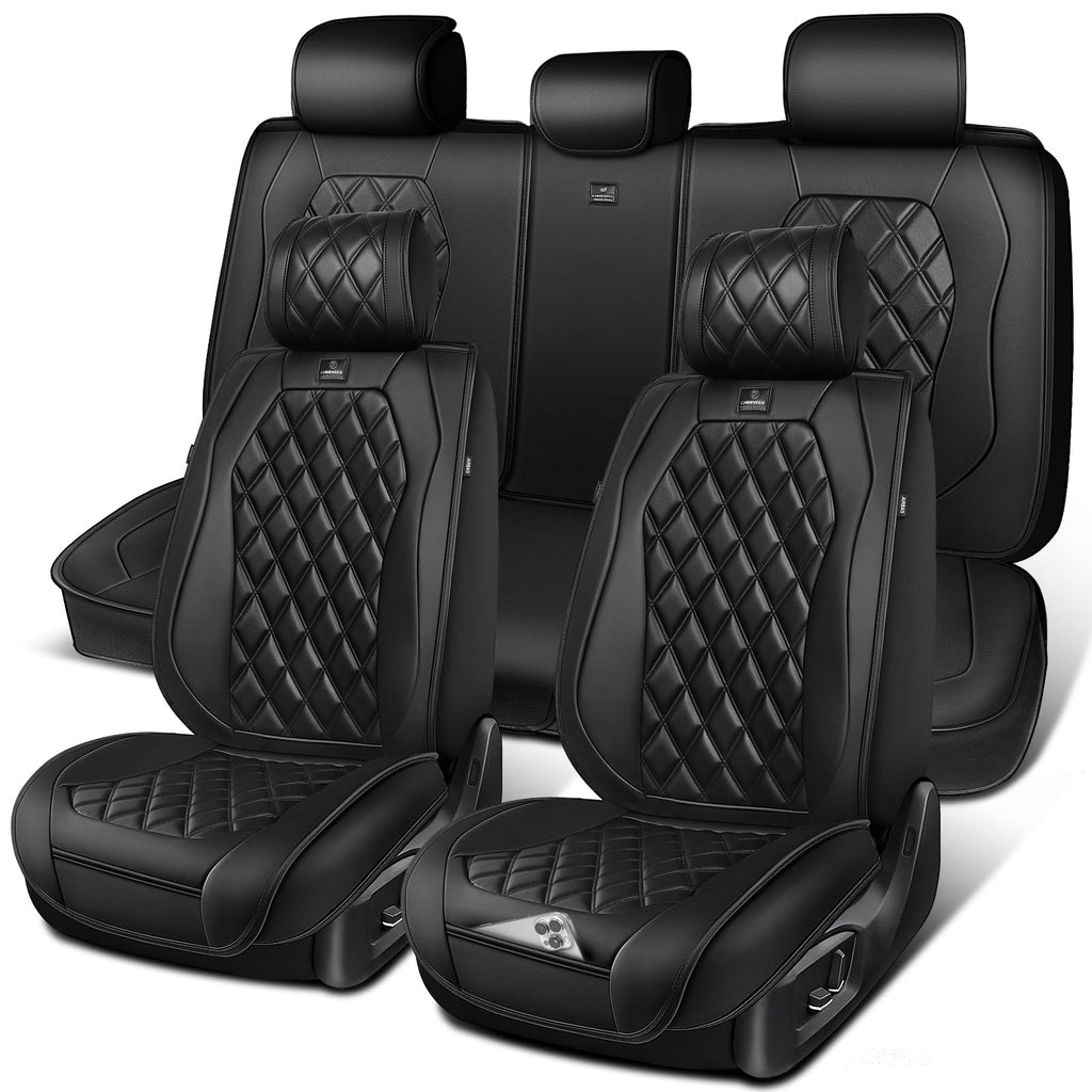 Nappa Leather Car Seat Covers Full Set Z31258