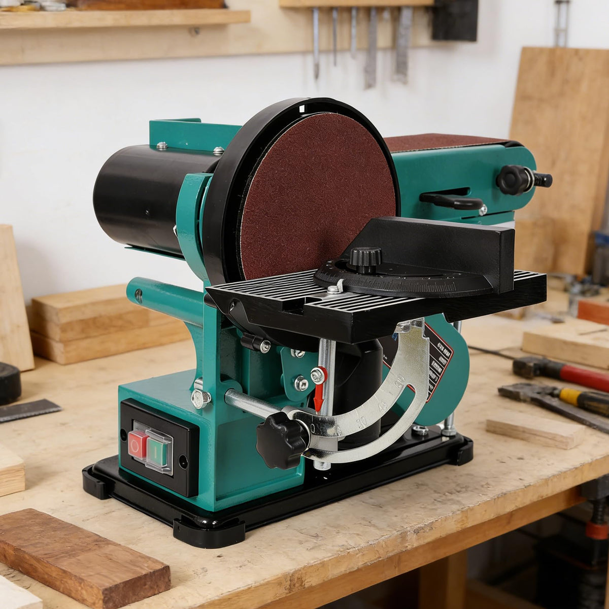 4x36 Inch Belt and 6 Inch Disc Benchtop Sander U233