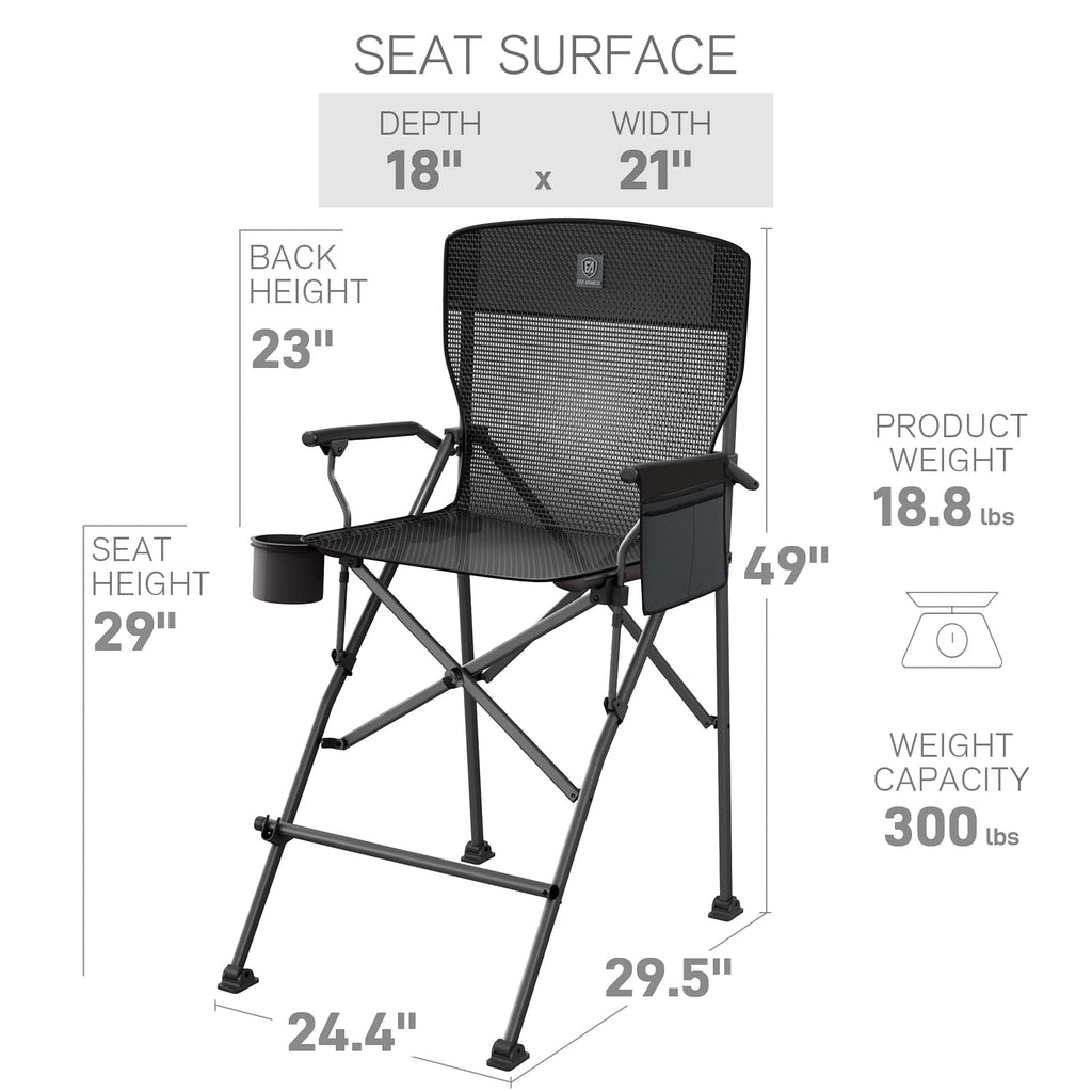 Tall Foldable Camping Chair J10374