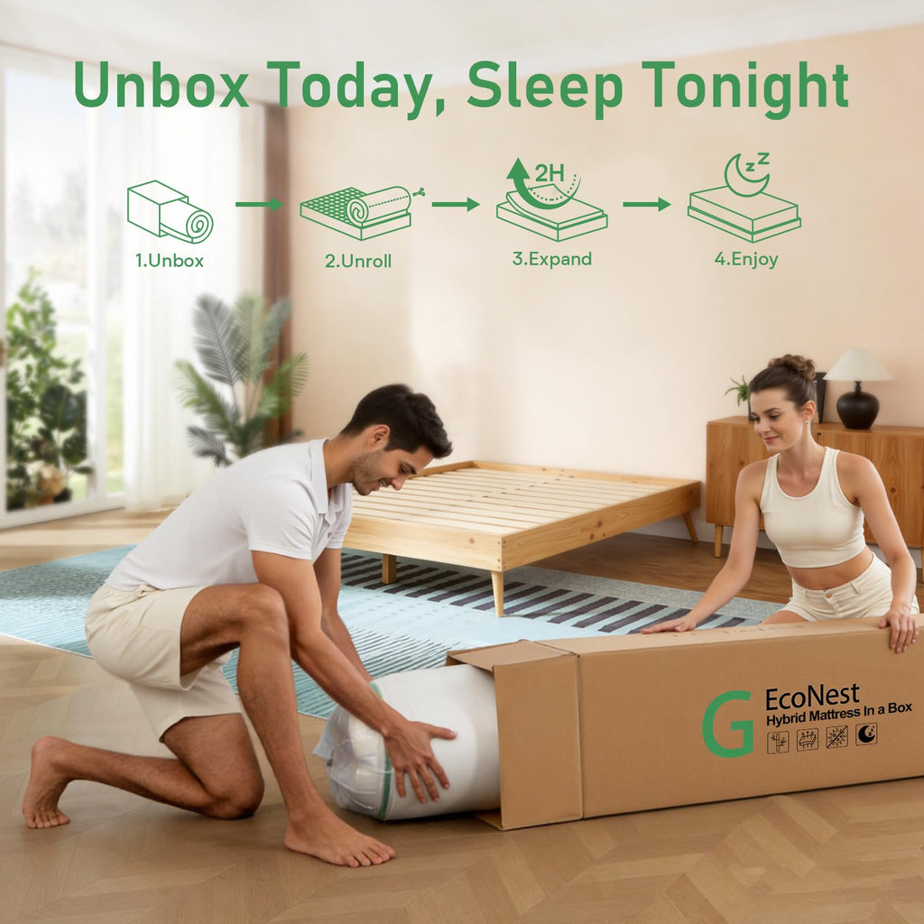 14 Inch Hybrid Memory Foam Full Size Mattress A600