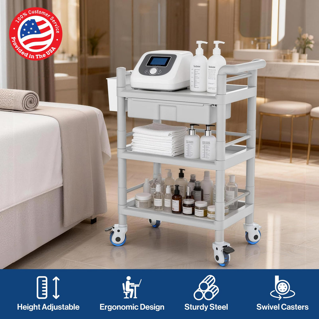 Medical Mobile Trolley Cart 3 Tier X7168