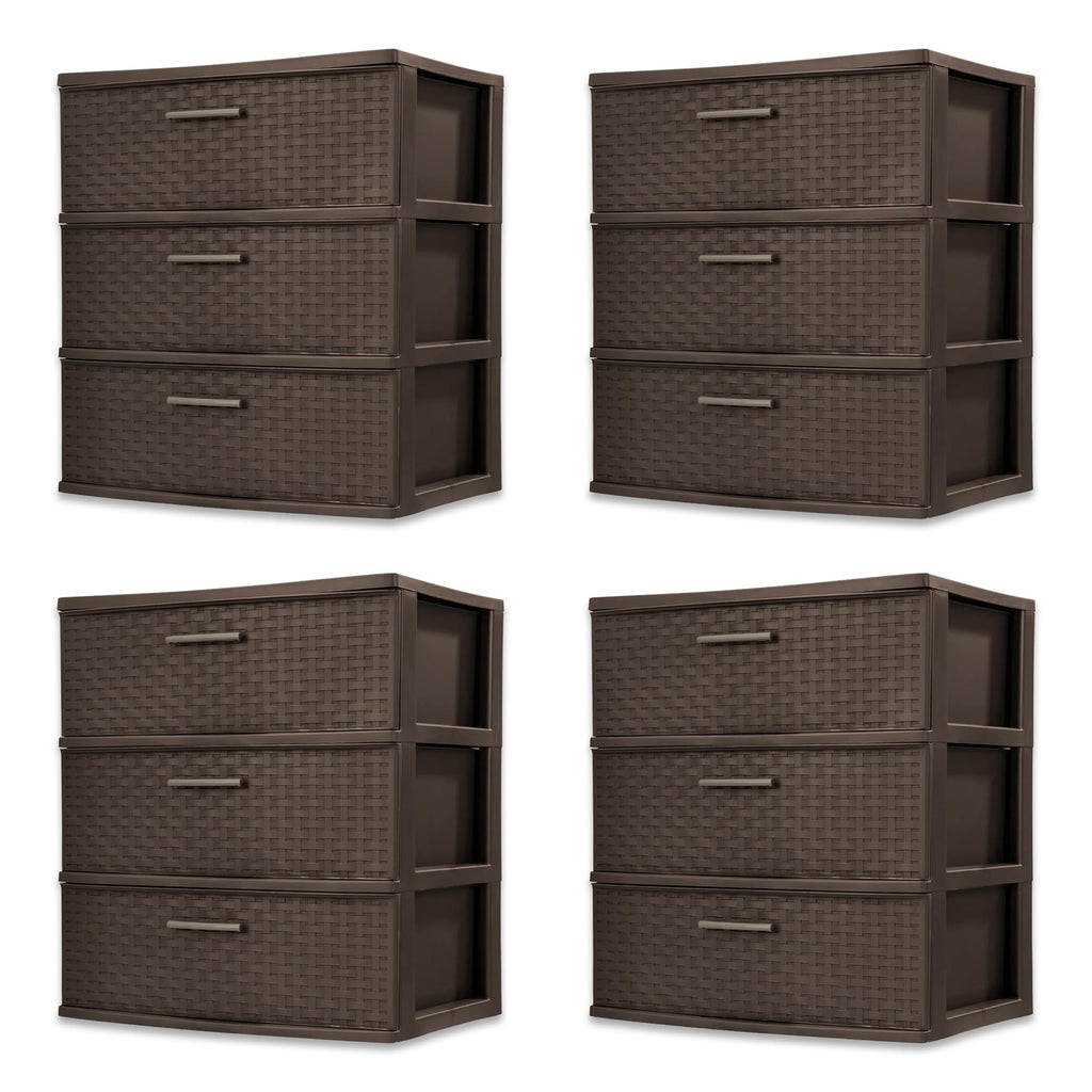 3-Drawer Storage Unit 4-Pack J222