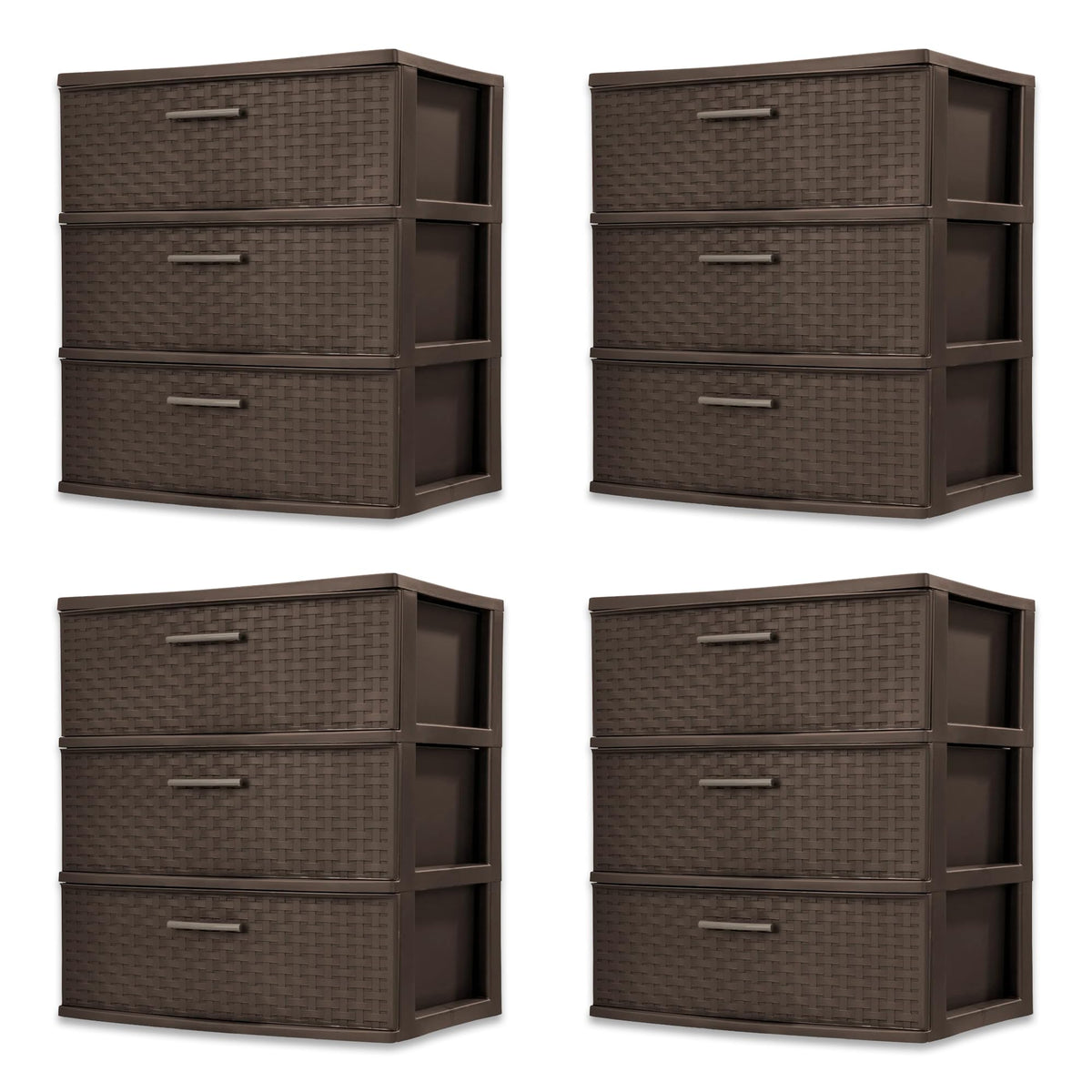 3-Drawer Storage Unit 4-Pack J222