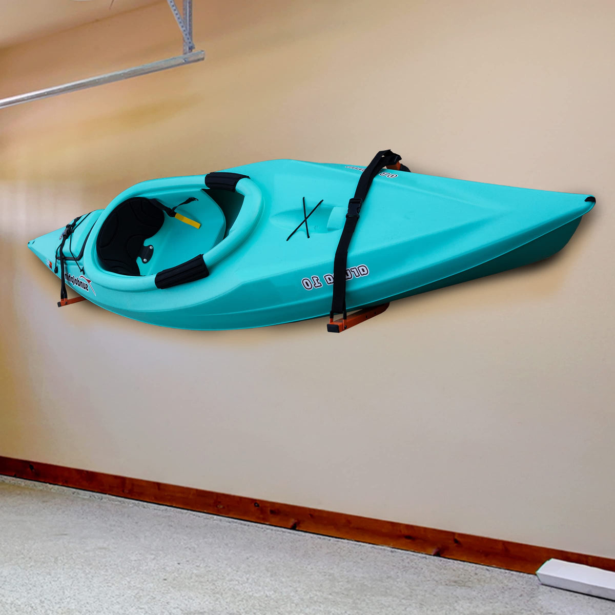 Kayak Storage Hooks Set of 2 Wall Mount 125lbs Capacity F447173