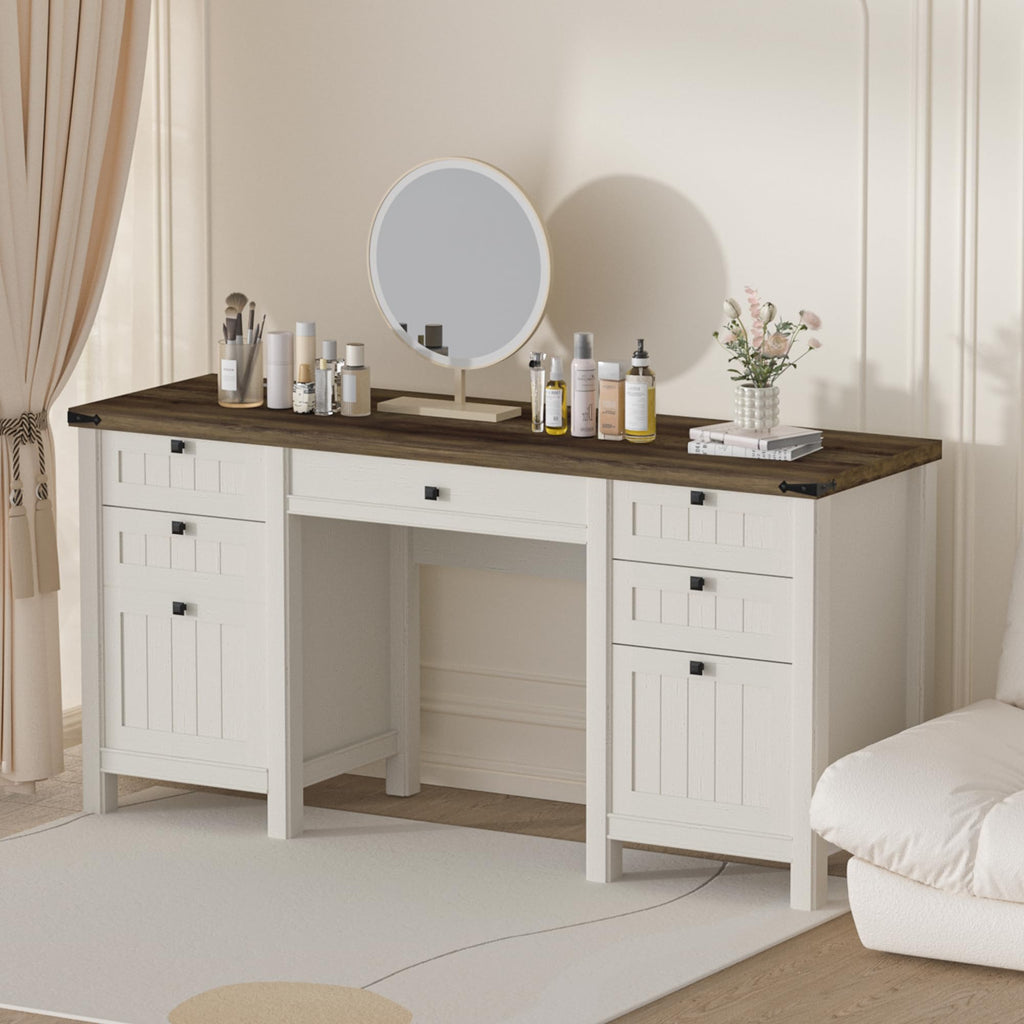 62" Executive Desk with File Drawer & Cabinet K738625