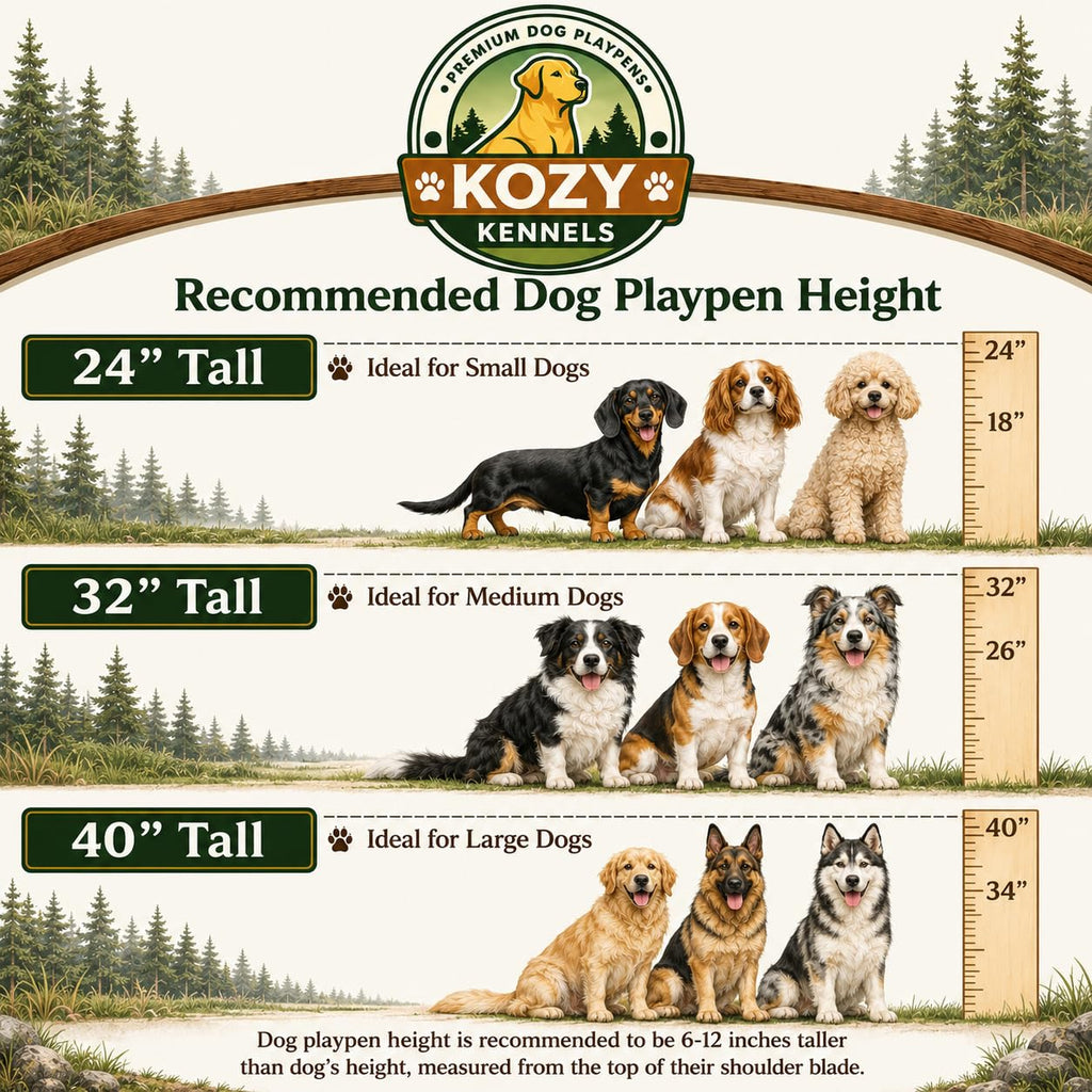 32 inch 16 Panels Heavy Duty Metal Dog Playpen with Gate Z482877