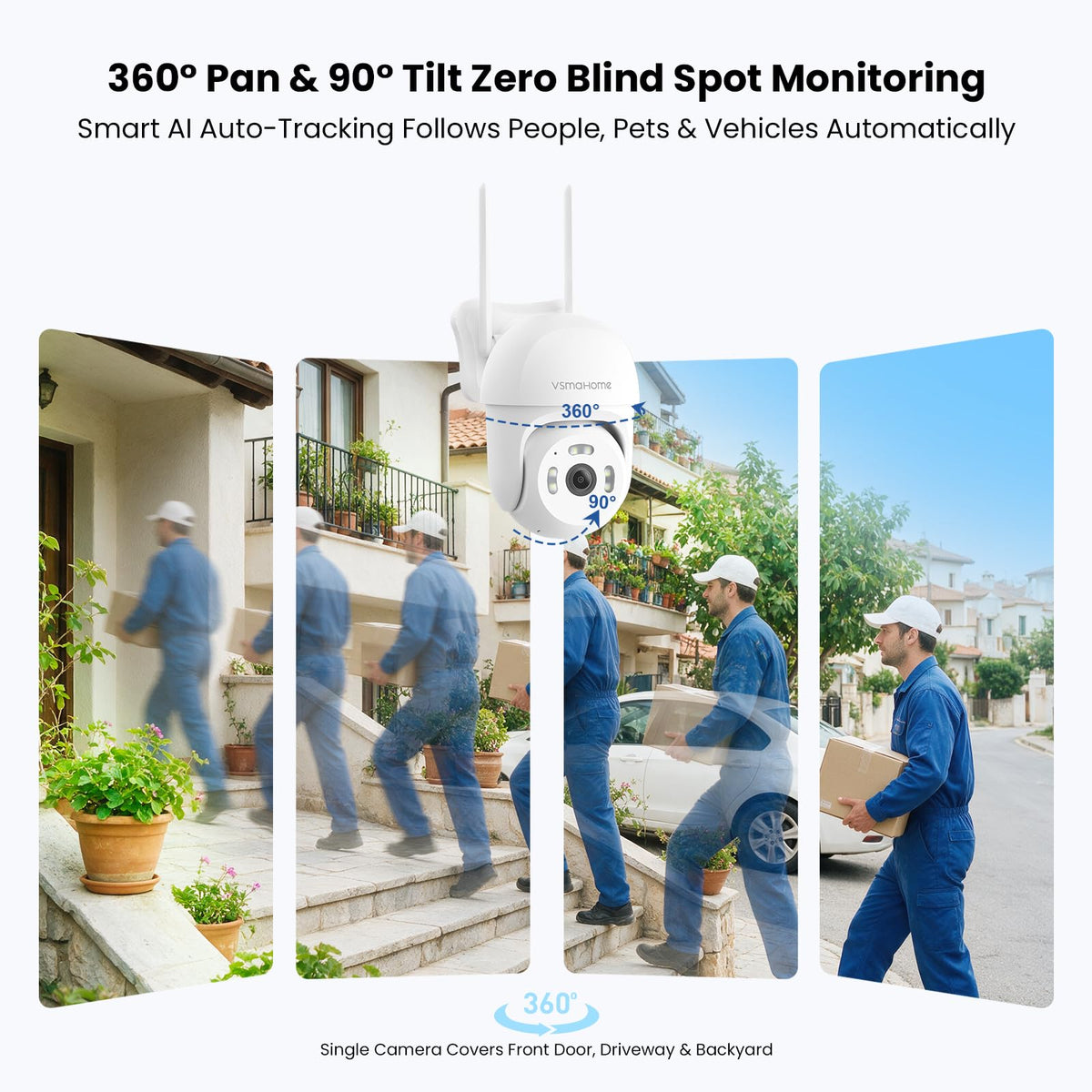 4K 8MP WiFi Outdoor Security Camera 2 PCS H543154