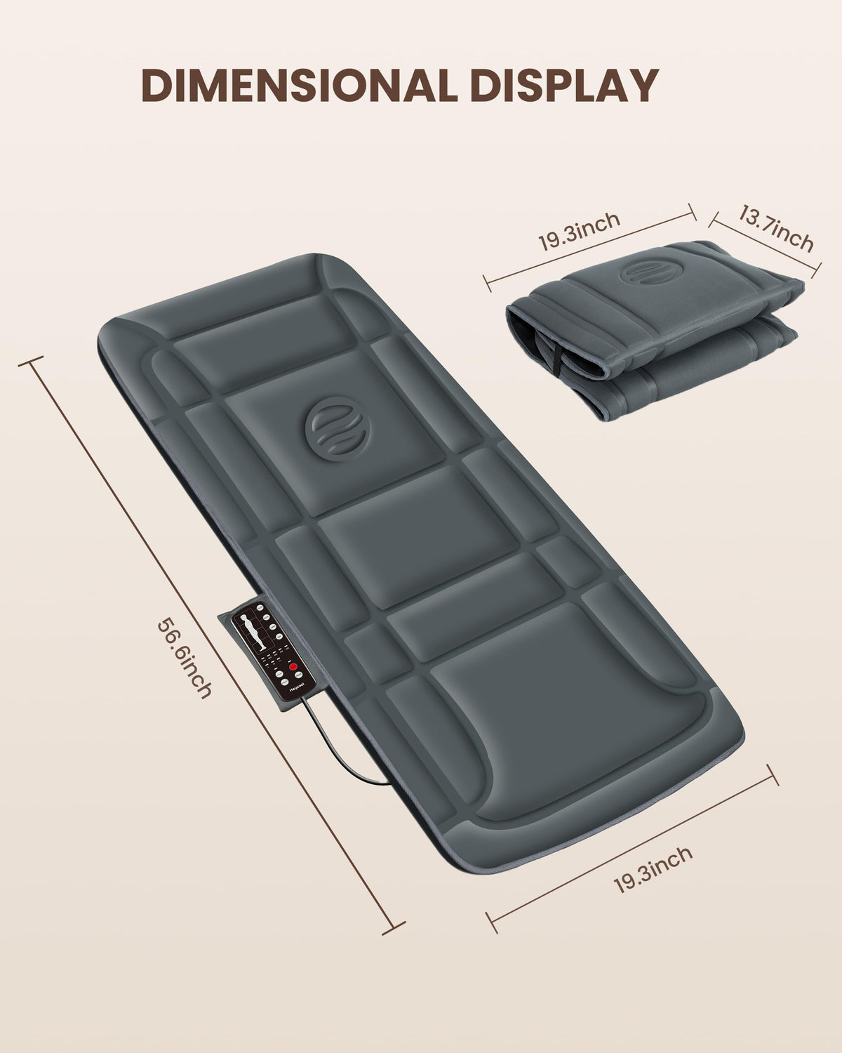 Full Body Massage Mat with Heat H8463
