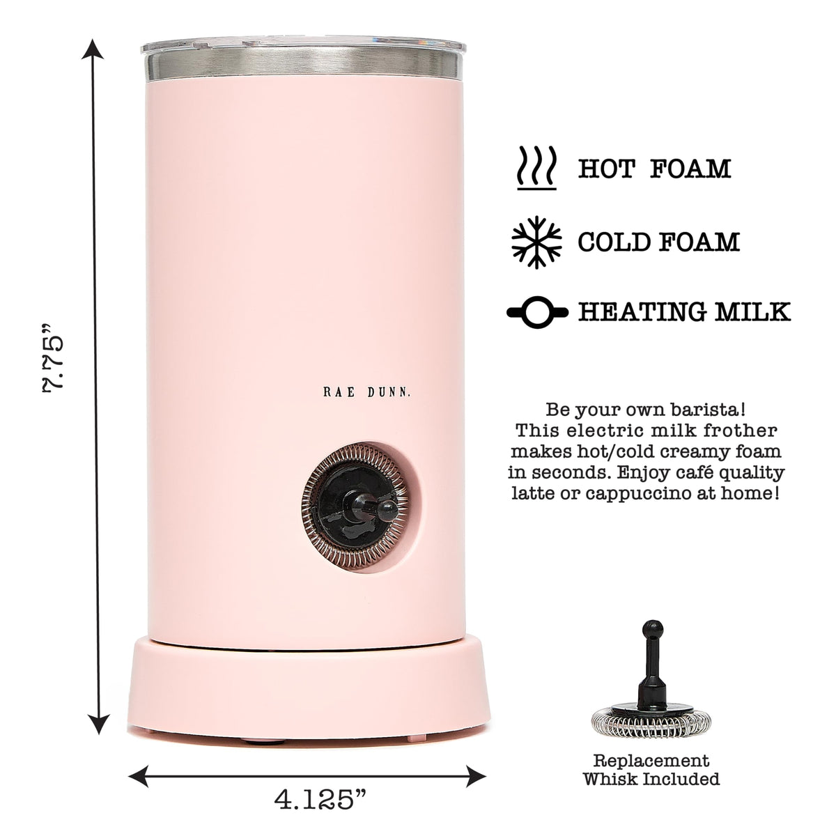 Electric Milk Frother Steamer 550 Watt F622