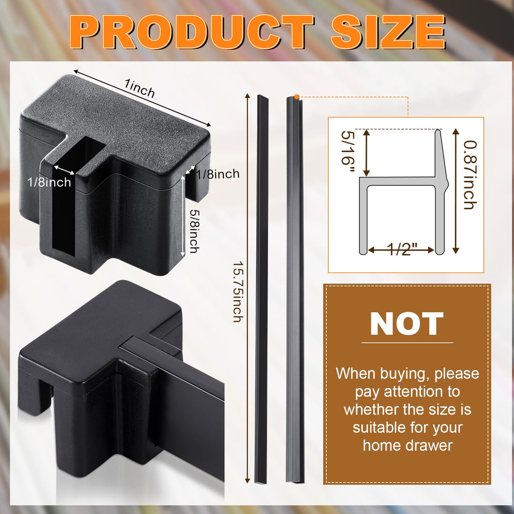 14 Pcs File Cabinet Rails Set I6392