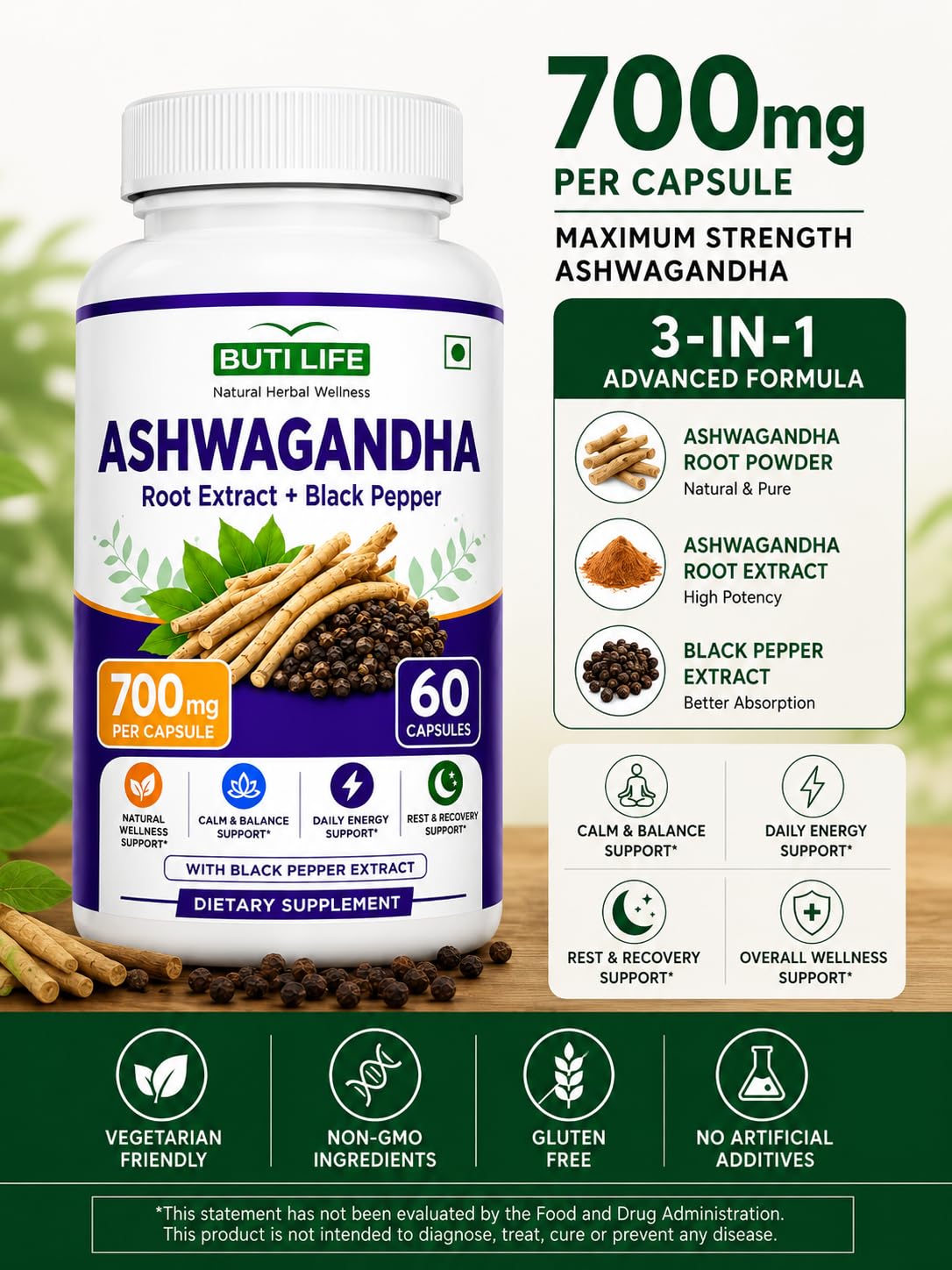Ashwagandha Supplements 700mg J3858