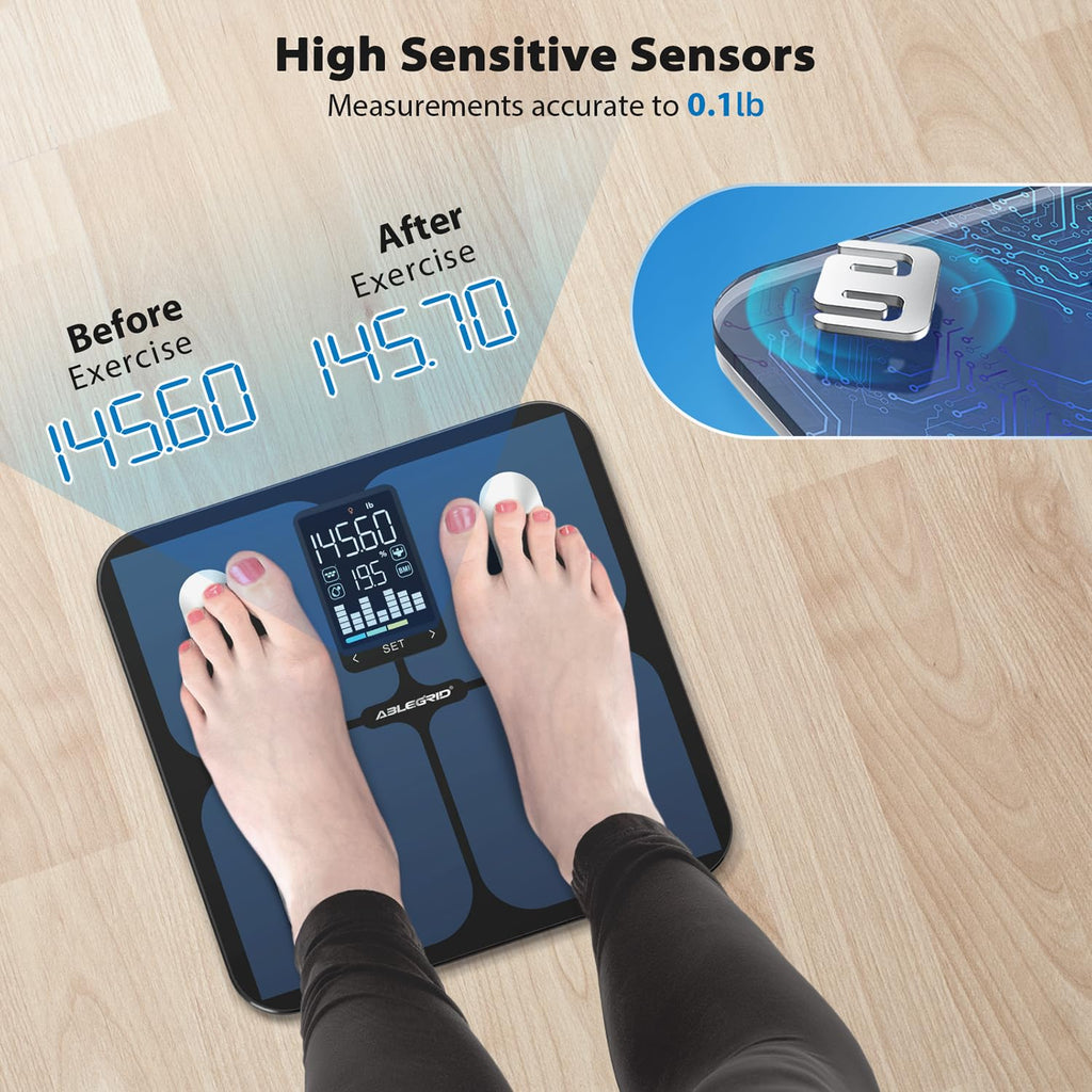 Smart Bathroom Scale for Body Weight and Fat T476594