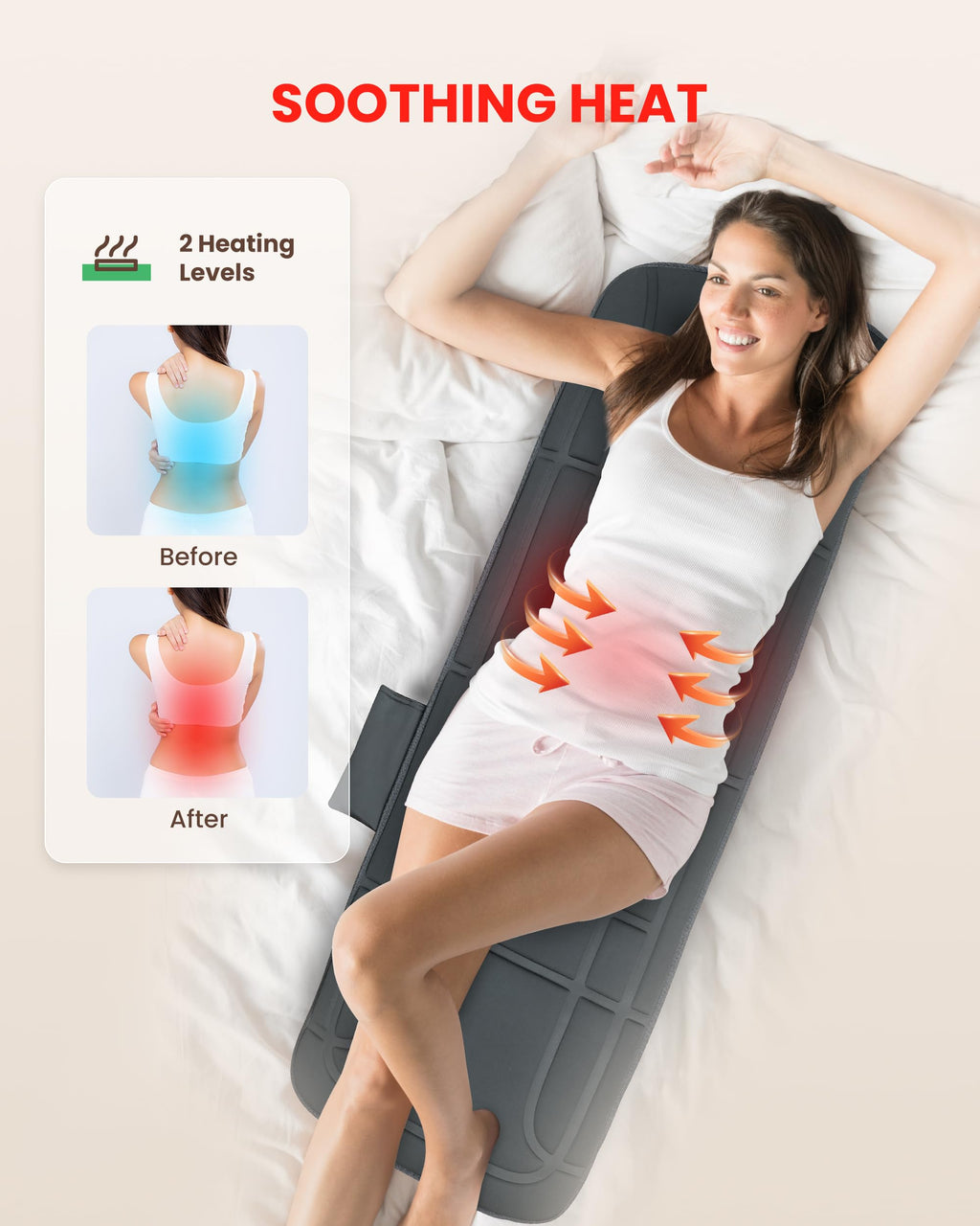 Full Body Massage Mat with Heat H8463