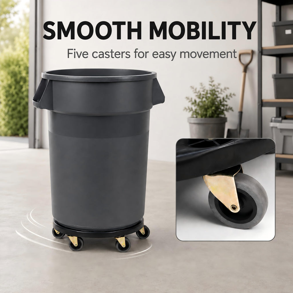 32 Gallon Trash Can with Wheels and Lid, 2 Pack J908