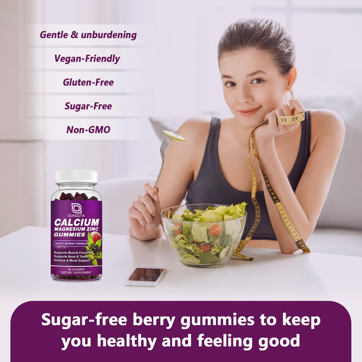 Calcium Magnesium Zinc with Vitamin D3 60 Count F378