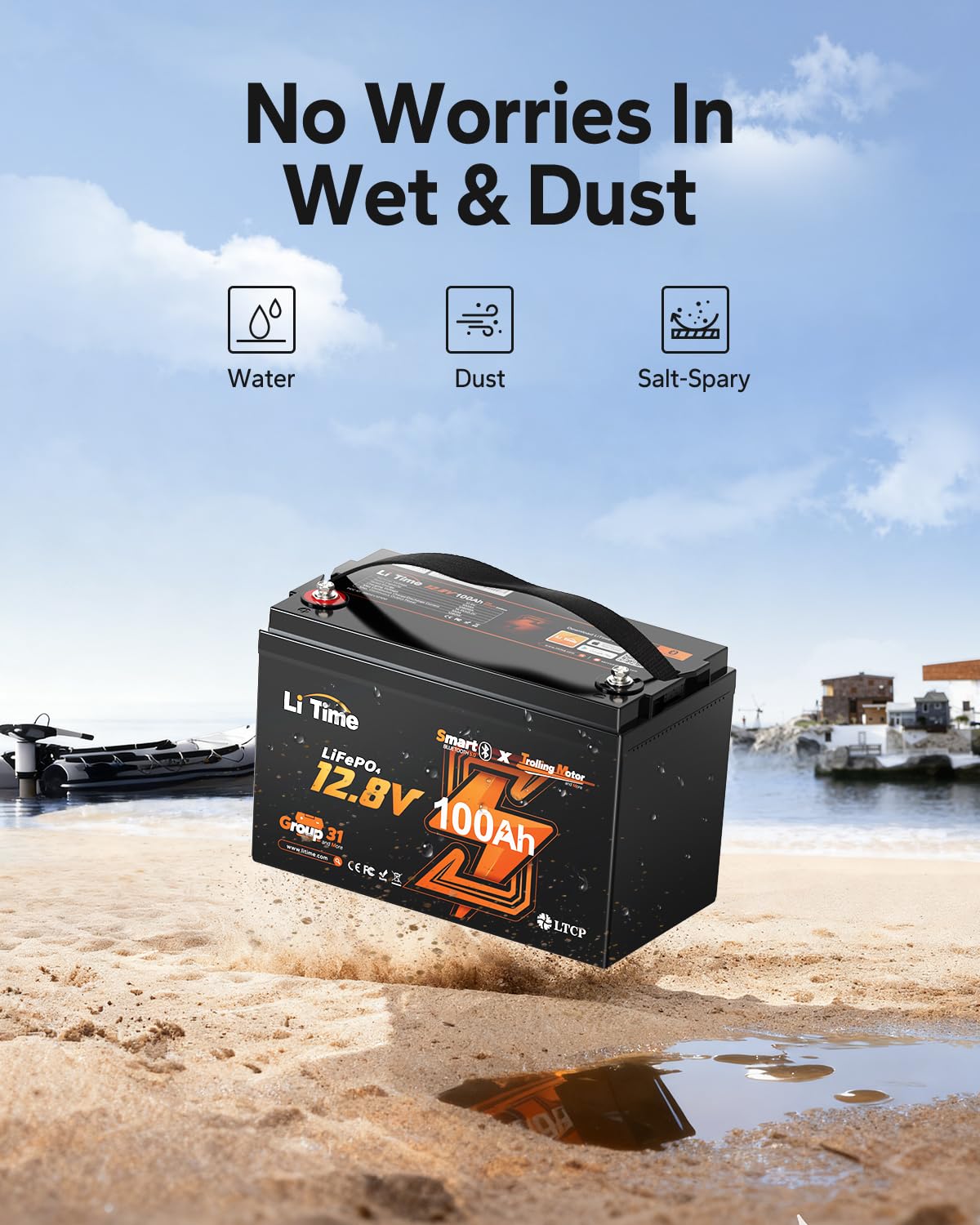12V 100Ah LiFePO4 Trolling Motor Battery E794043