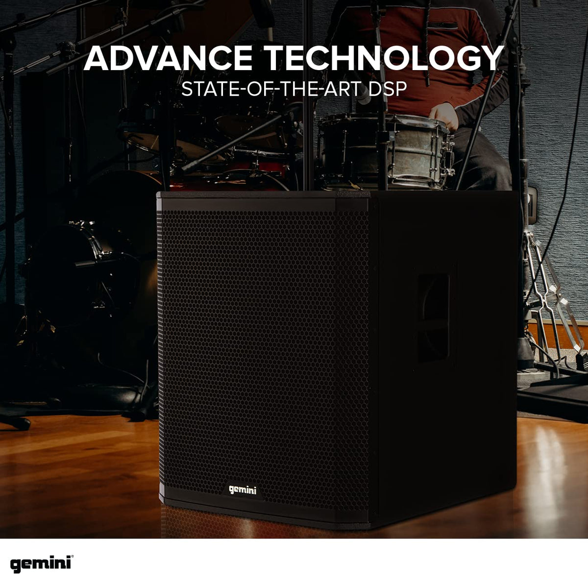 18" Powered Subwoofer, 1200 Watts, Bluetooth TWS Y236