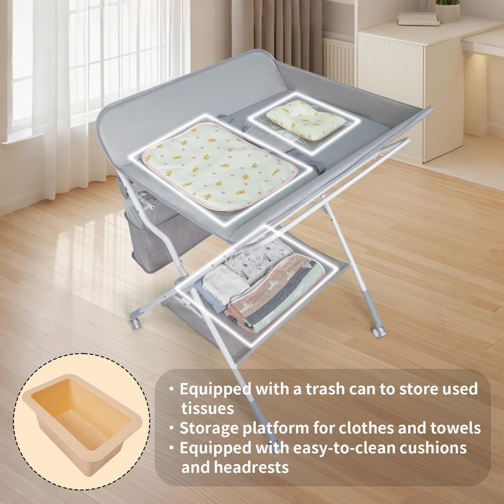 Portable Folding Baby Changing Table with Safety Belt X2134