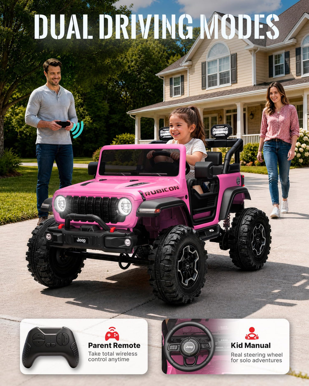 24V 2 Seater Ride on Car with Remote Control D764