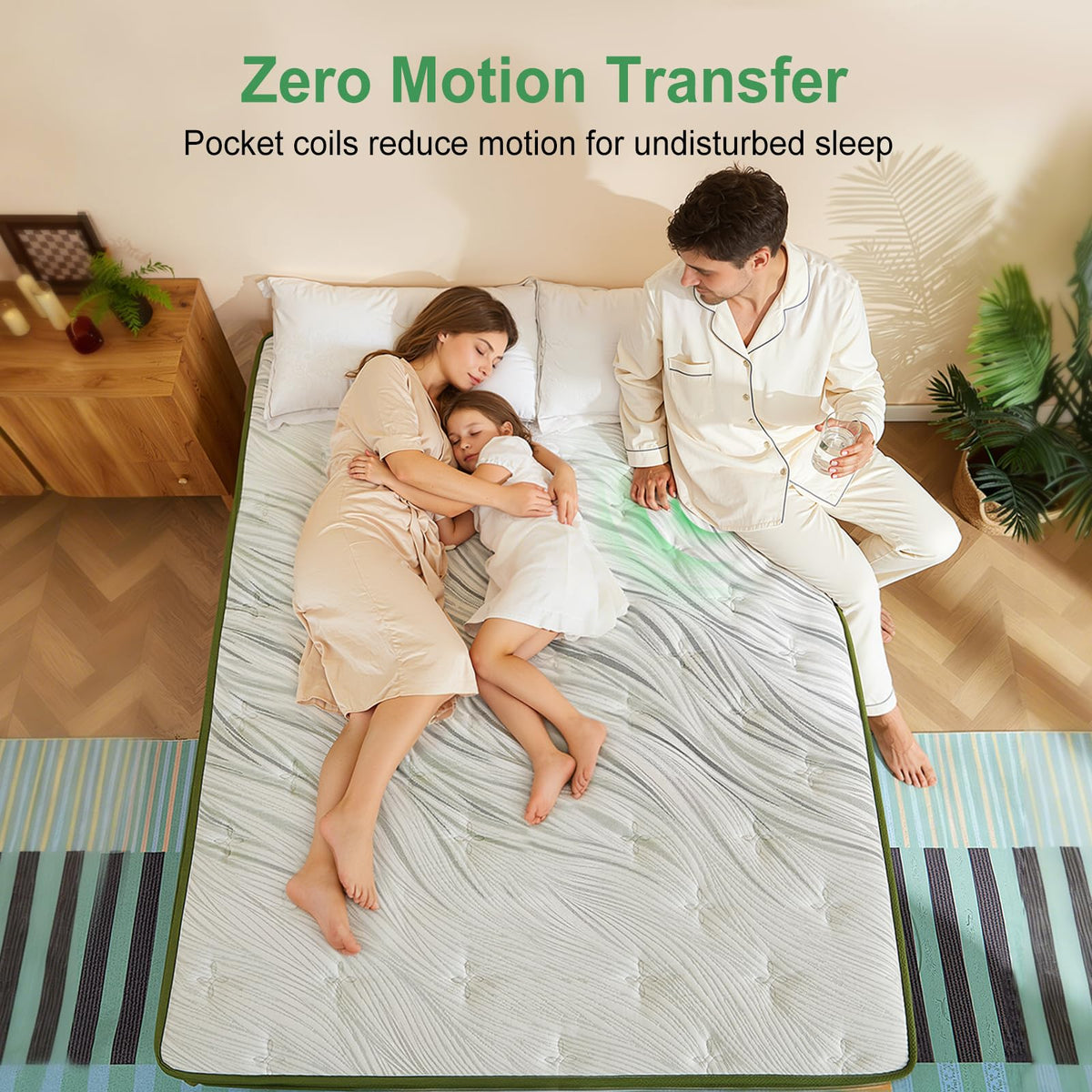 14 Inch Hybrid Memory Foam Full Size Mattress A600