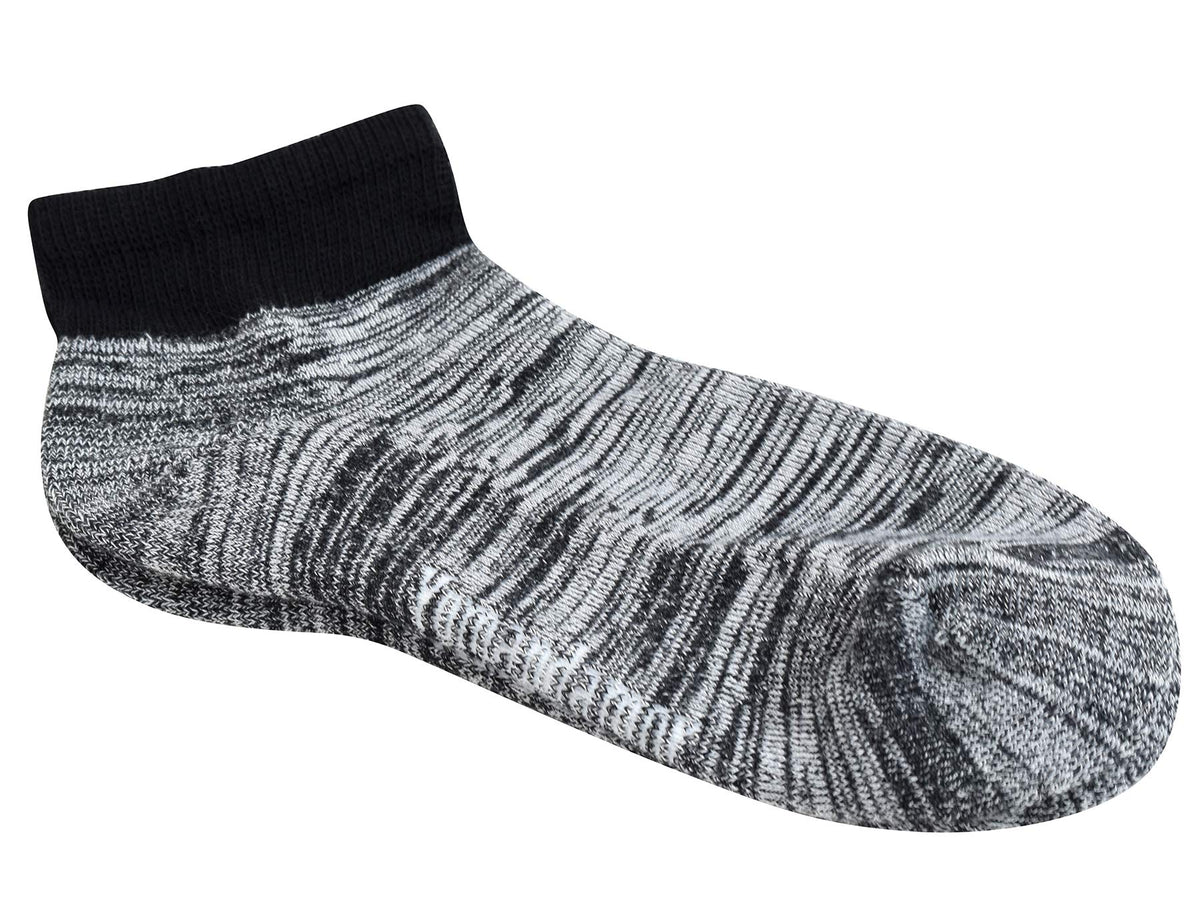 Men's 5 Pairs Low Cut Diabetic Socks with Cushion Sole and Seamless Toe E13140