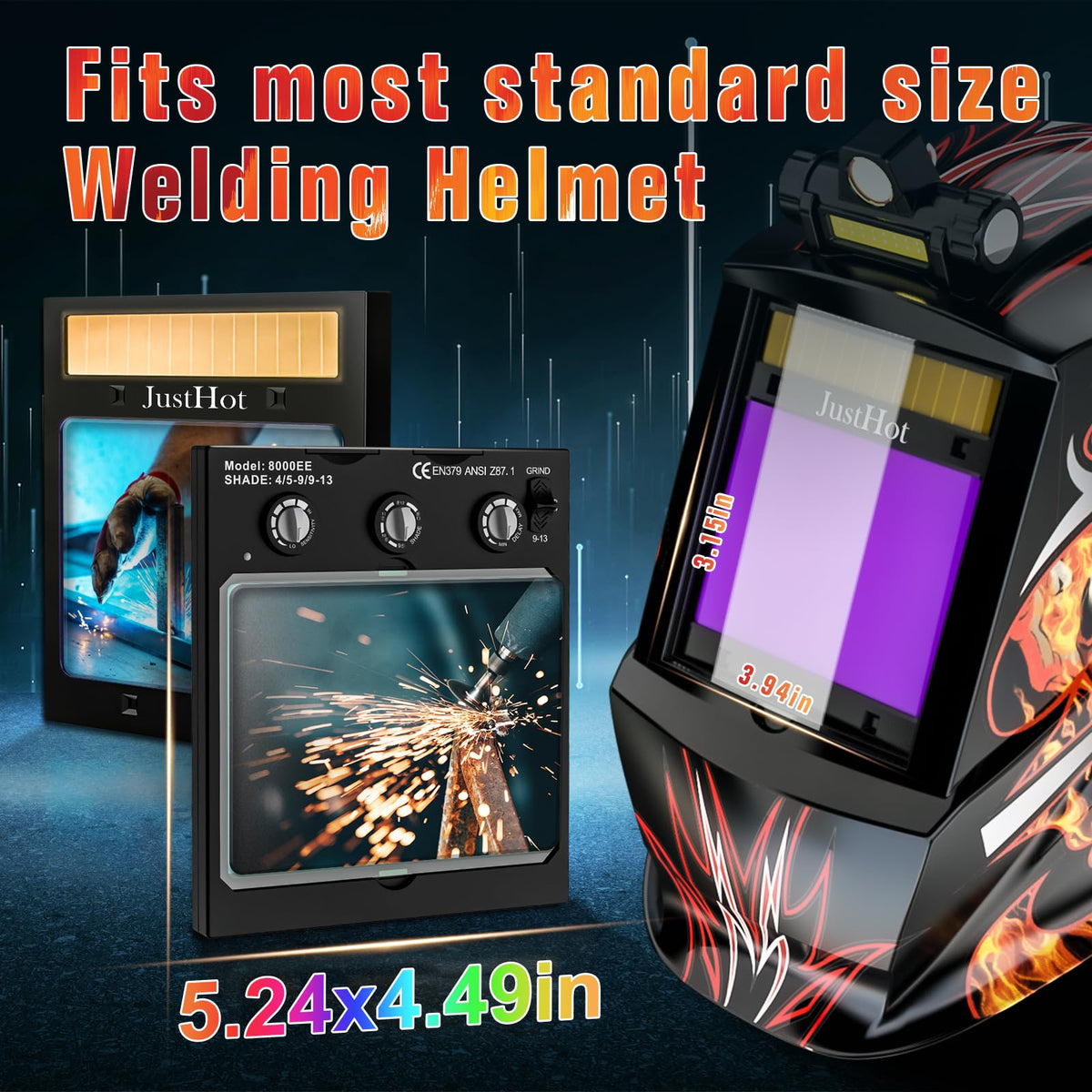 Auto Darkening True Color Welding Lens E959