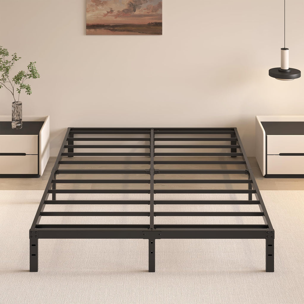 Queen Size Bed Frame No Box Spring Needed J6781