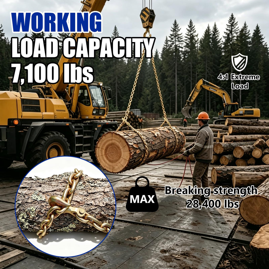 3/8 Chain Trailer Chains with Hooks Grade 80 P161