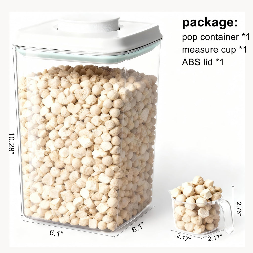 Dog Cat Treat Container with Scoop N316