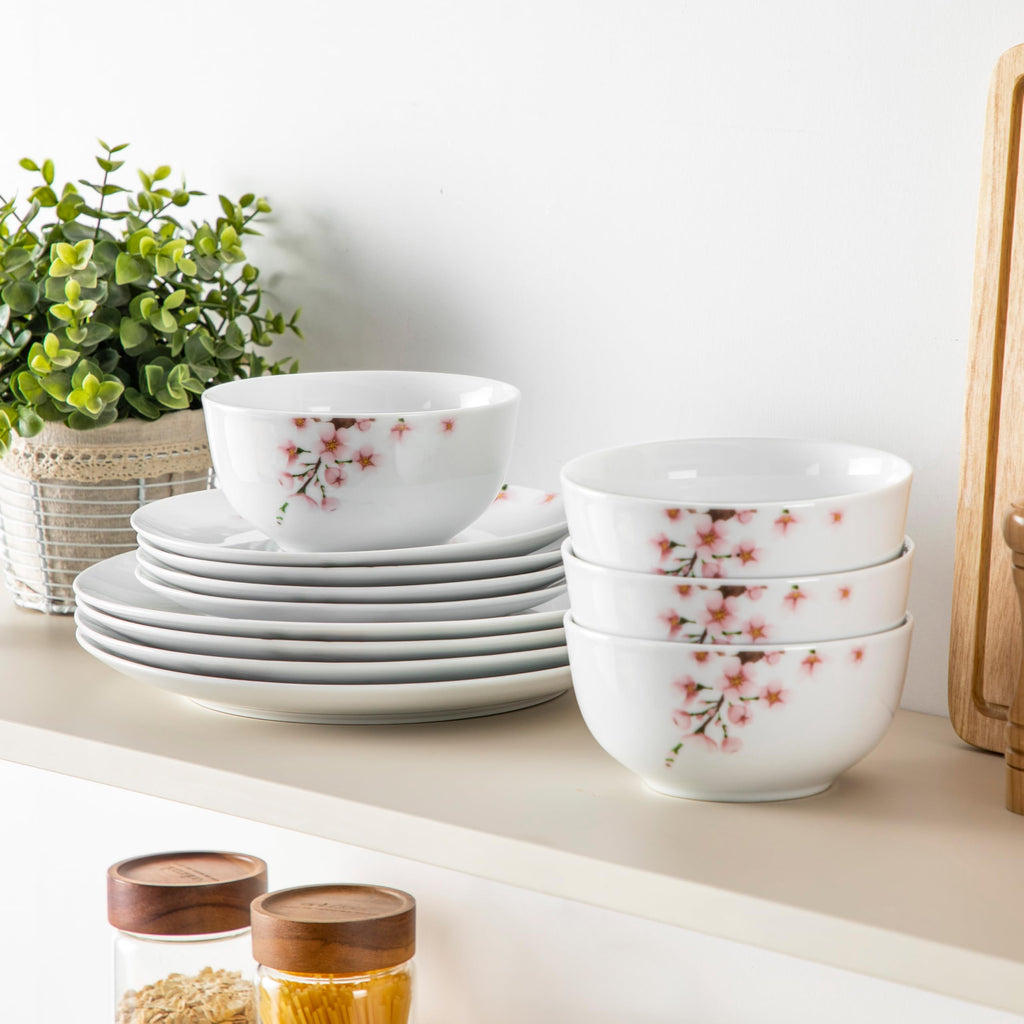 Porcelain 12 Piece Dinnerware Set E3301