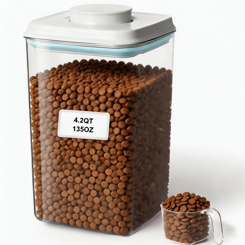 Dog Cat Treat Container with Scoop N316