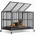 48 Inch Heavy Duty Black Dog Crate H78272