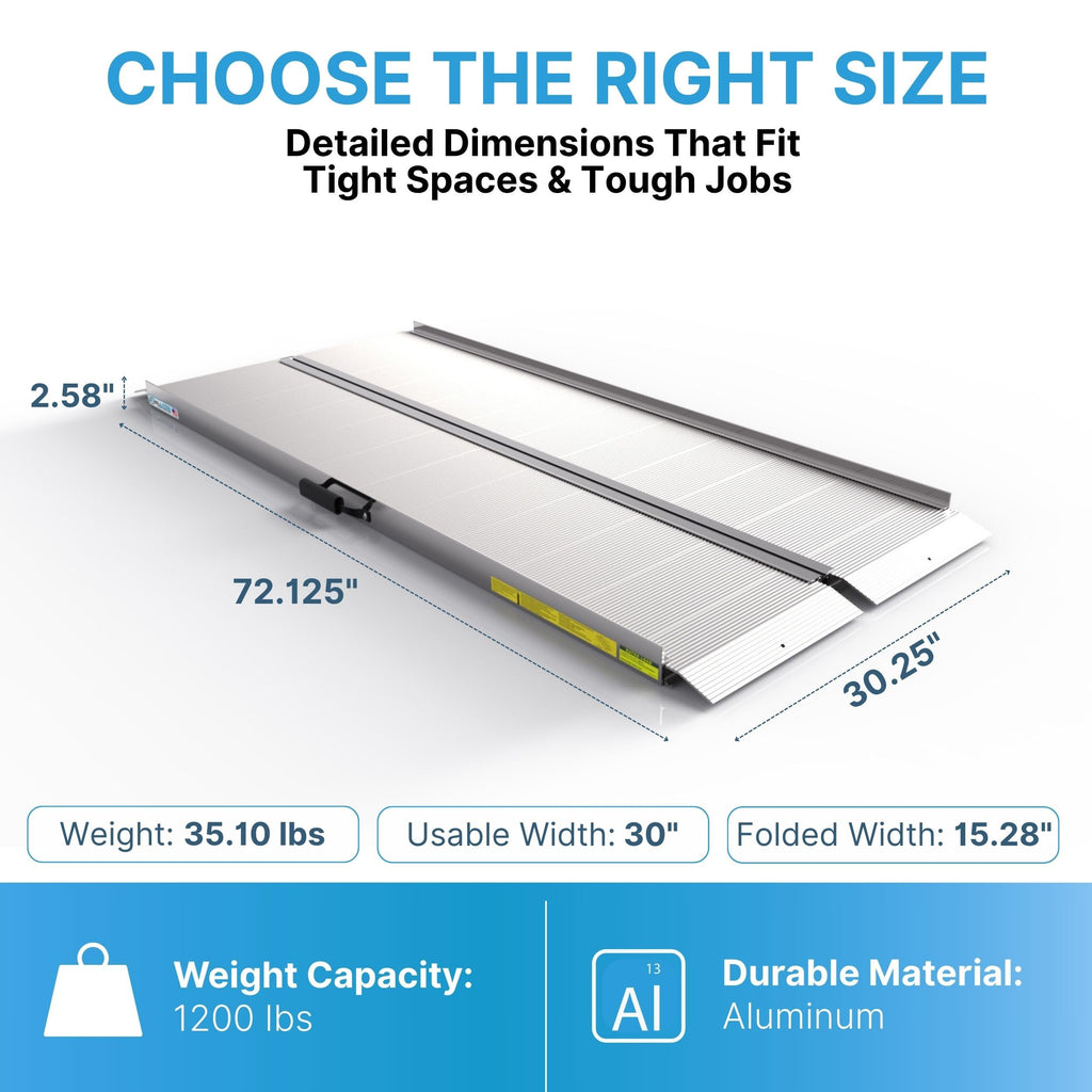 Aluminum Singlefold Folding Ramp Z27927