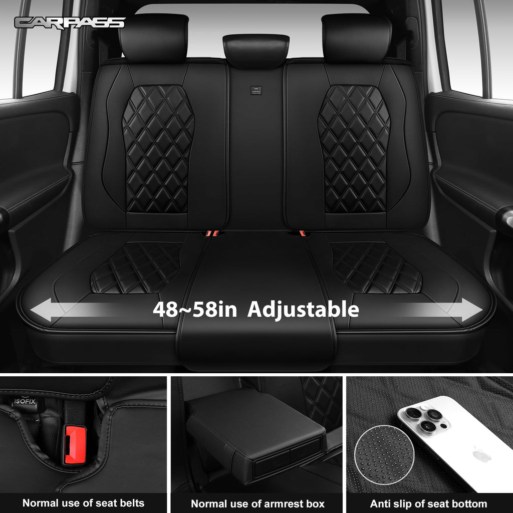 Nappa Leather Car Seat Covers Full Set Z31258