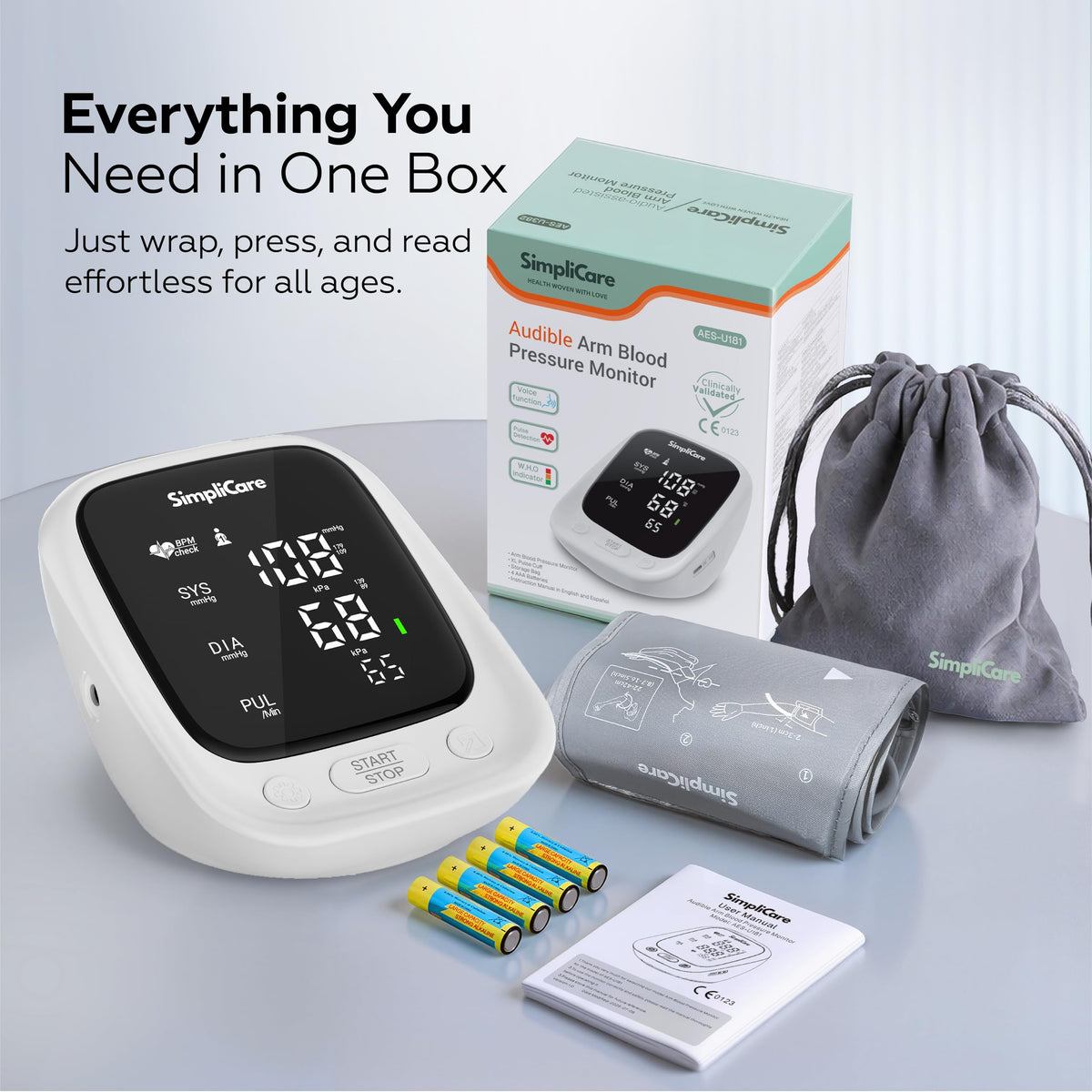 Blood Pressure Monitor with XL Blood Pressure Cuff K38584