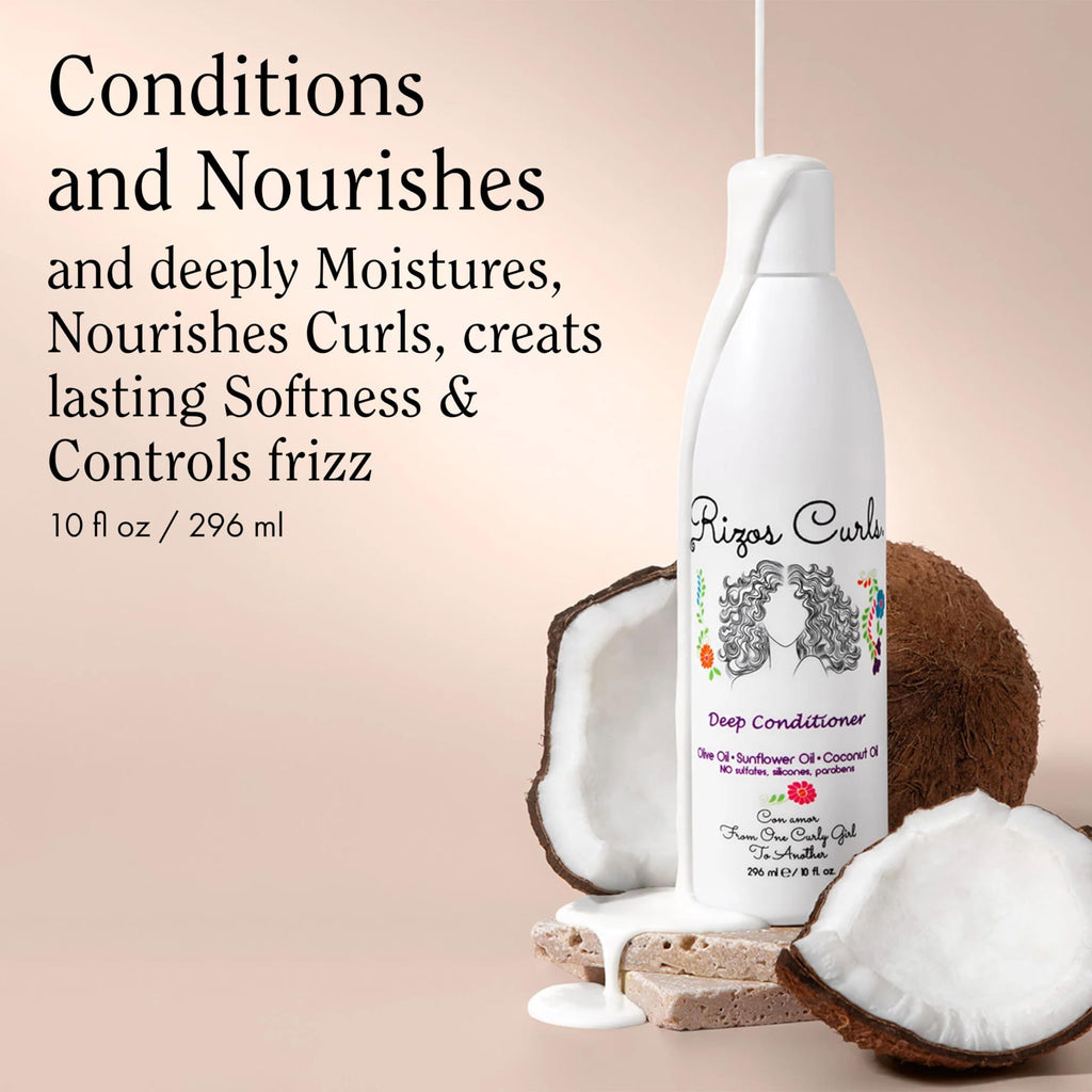 Deep Conditioner with Coconut Oil, Sunflower Oil & Shea Butter, 10 oz O183