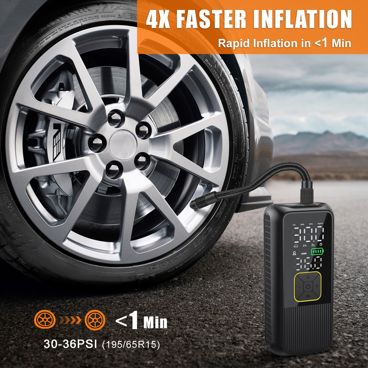 Portable Air Compressor 150PSI Tire Inflator H199531