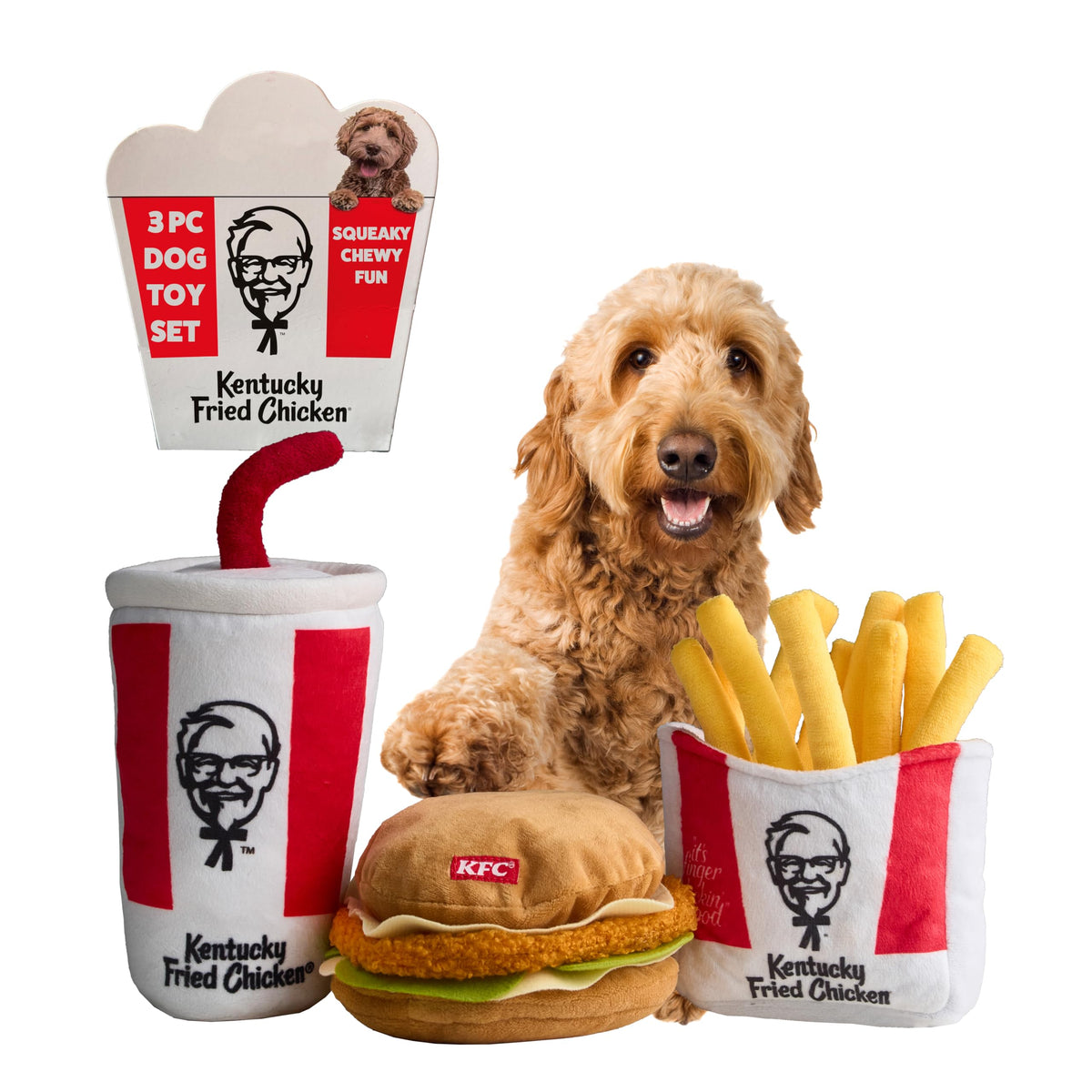 3-Piece Plush Dog Toy Set M7671