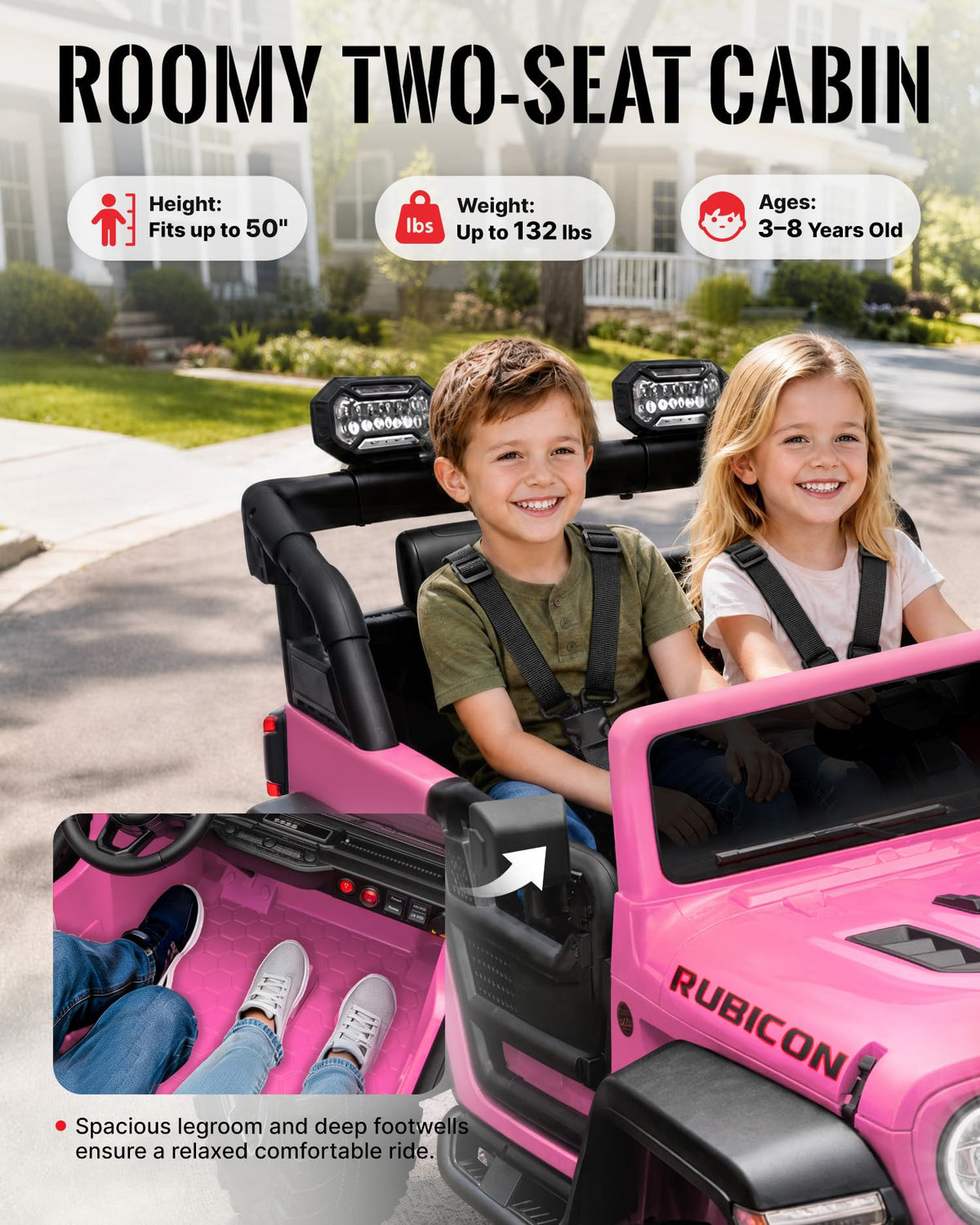 24V 2 Seater Ride on Car with Remote Control D764